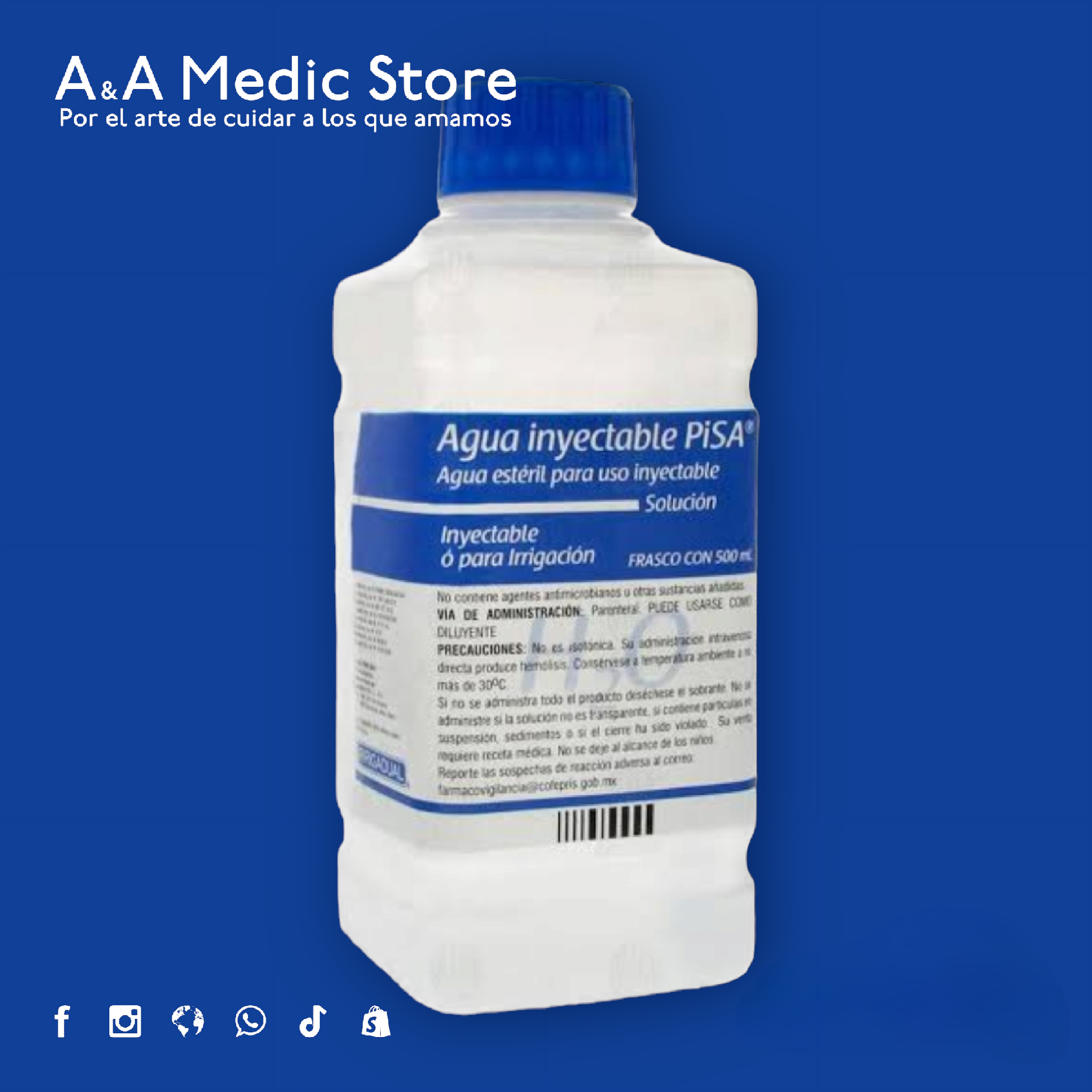 Agua Inyectable 500ml